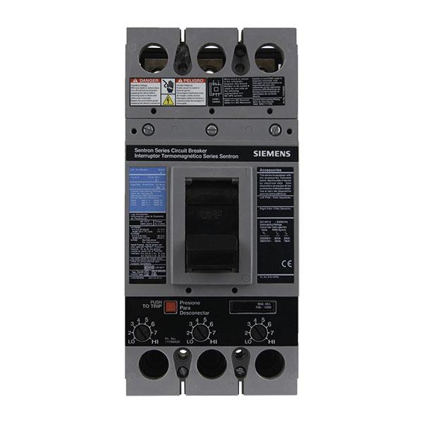 Siemens CQD 390 Molded Case Circuit Breaker 3 Pole 480Y/277 V 90 Amp 