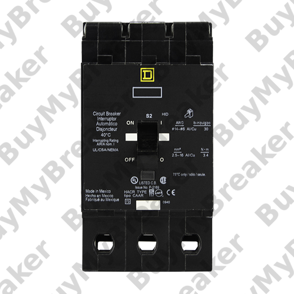 New Square D EGB34025 Circuit Breaker 480 V 25 Amp 3 P 