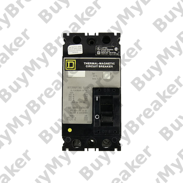 Used Square D FAL34020 3p 20a 480v Breaker 1-Year Warranty 