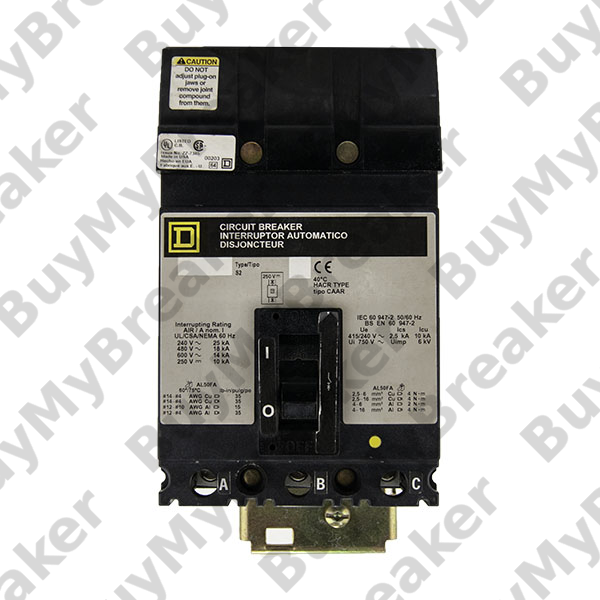 Reconditioned Square D FH36030 Circuit Breaker 30 Amp 600 Volt 3 Phase 