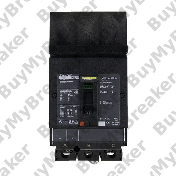 Square D PowerPact Circuit Breaker HDA36025 25 Amp 600V 3 Pole I-Line HD 060 