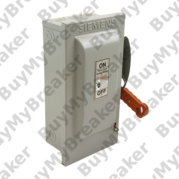 Siemens GF221N General Duty Safety Switch Fused with Neutral 240V Type 2 Indoor Rated Two Pole 3 x 8 x 6 30 Amp