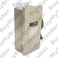 H361DF 30 Amp 600v 3 Phase Fusible Safety Switch Disconnect